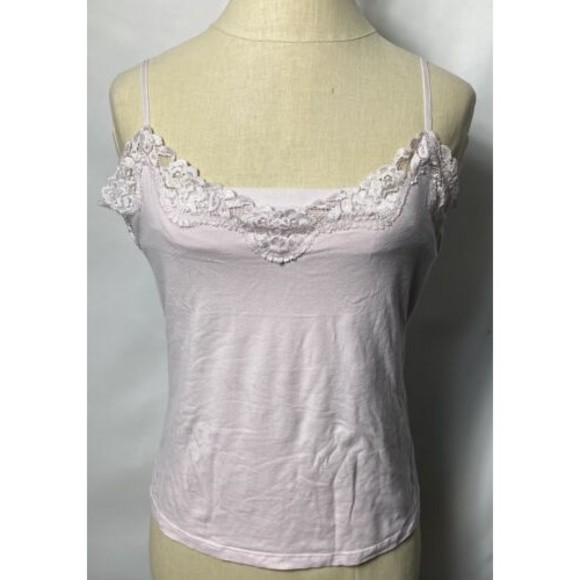 Aeropostale Women Lace Tanks with Built-In Bra Pink Size L Stretch - Picture 1 of 3